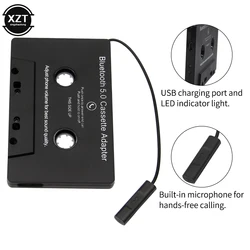 Convertidor Universal de cinta para coche, reproductor de casete de Audio MP3/SBC/estéreo, adaptador auxiliar, Bluetooth 5,0