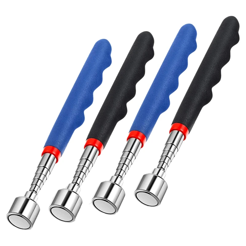 

4 Pcs Telescoping Magnetic Pickup Tool 15 Lbs Magnetic Pick-Up Grabber 30 Inch Telescoping Magnet Stick Retrieval Tool