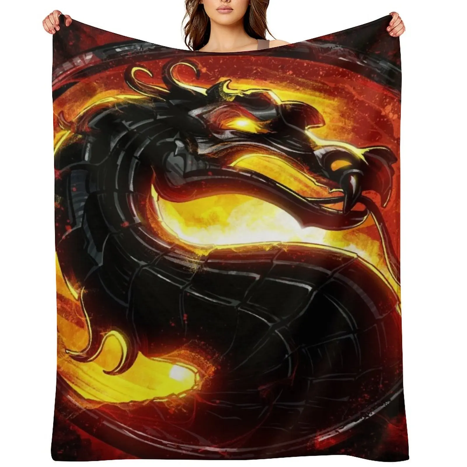 

Mortal Kombat Throw Blanket Blankets Sofas Of Decoration manga Furrys Stuffeds Blankets