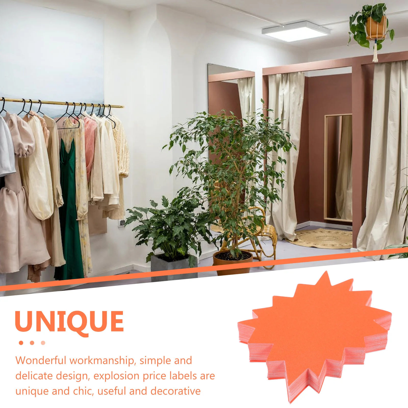 

250Pcs Colored Fluorescent Explosion Price Labels Blank Paper Stickers for Retail Display Price Stickers for Retail