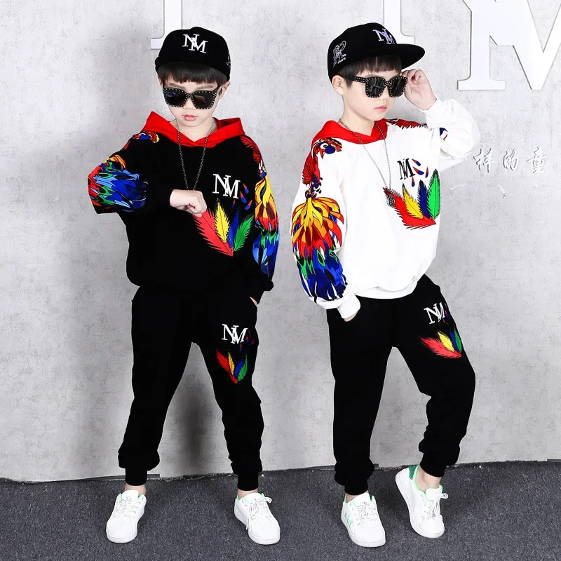 Boys Clothing Sets Autumn New Kids Tracksuit Set Hoodies Pants Sport Suit School Children Costume 4 5 6 8 9 10 12 Years