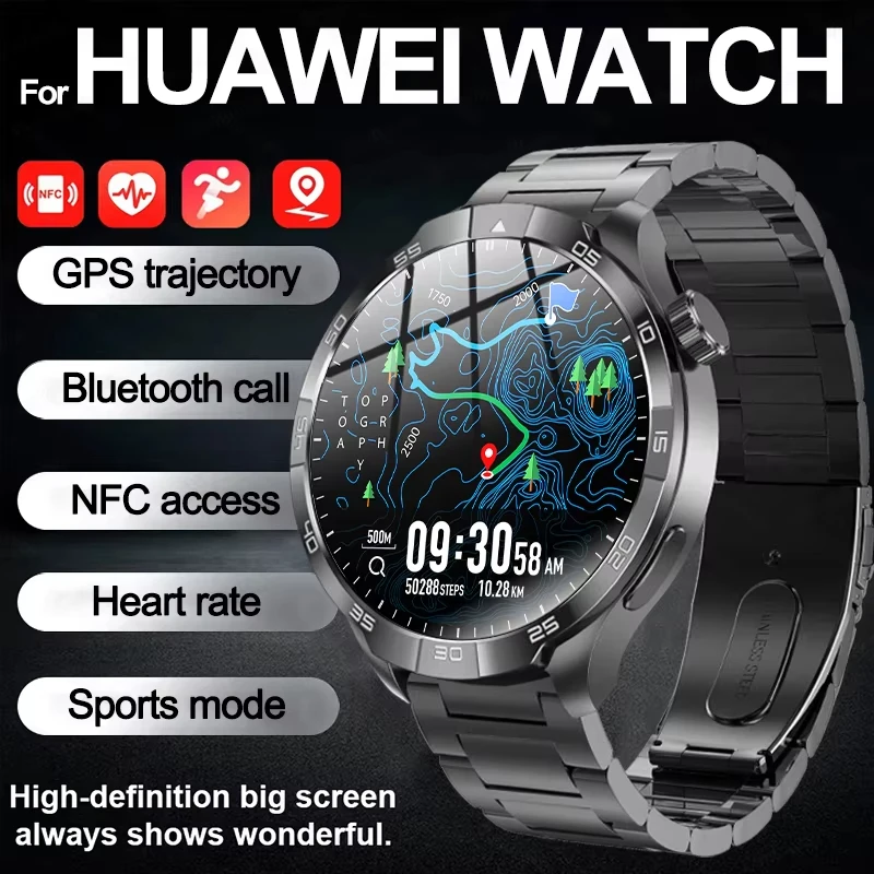 New for Huawei Smart Bracelet Men Watch AMOLE HD Screen GPS Sport Fitness Tracker Compas Altimeter Waterproof BT Call smartwatch