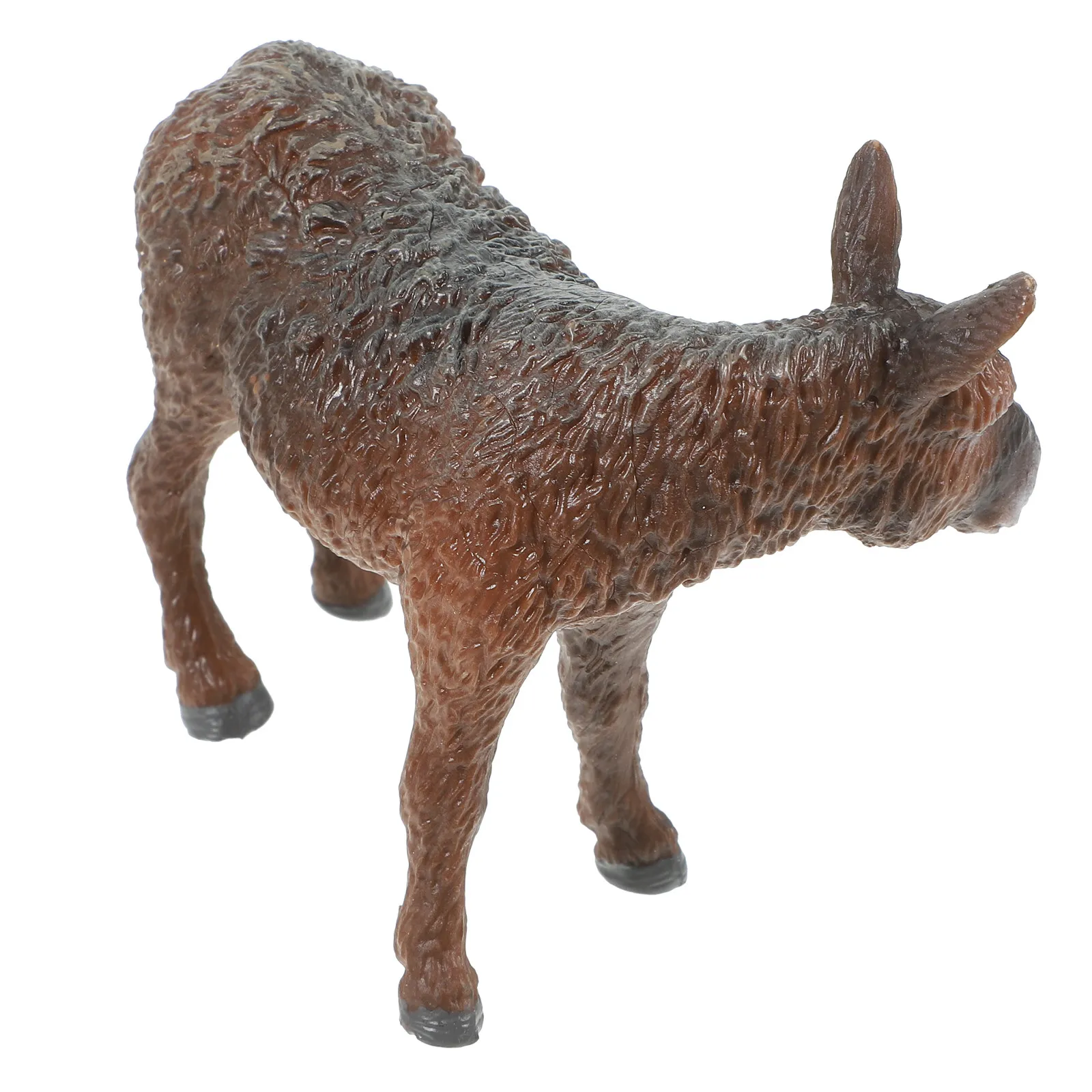 

Realistic Solid Plastic Donkey Figure for Kids Education Wildlife Learning Display Photography Farm Animal Decor Desktop