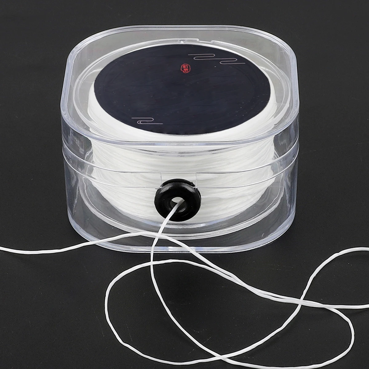 0.2/0.6/0.8/1mmFlat Elastic Bracelet Rope White Elastic Thread Rope Strap Sorting Box Transparent Elastic Rope Plastic Rope Used