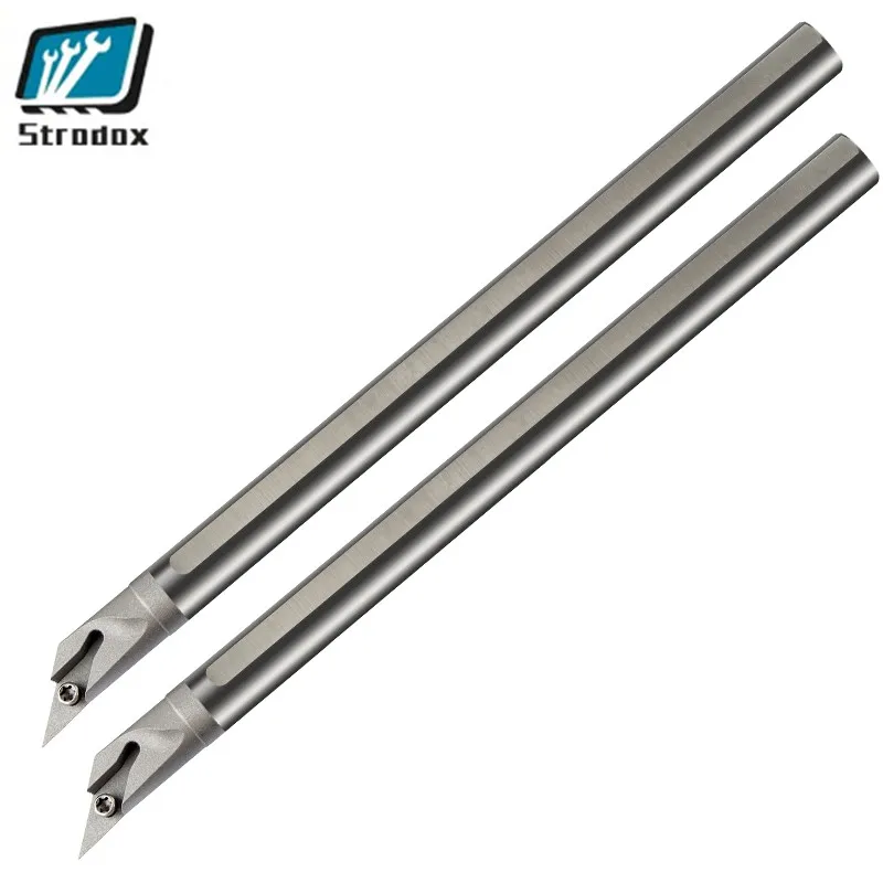 SVJCR Tungsten Steel Solid Anti-vibration Turning Tool Bar Diamond 35 Degree High Surface Finish, Smooth Cutting