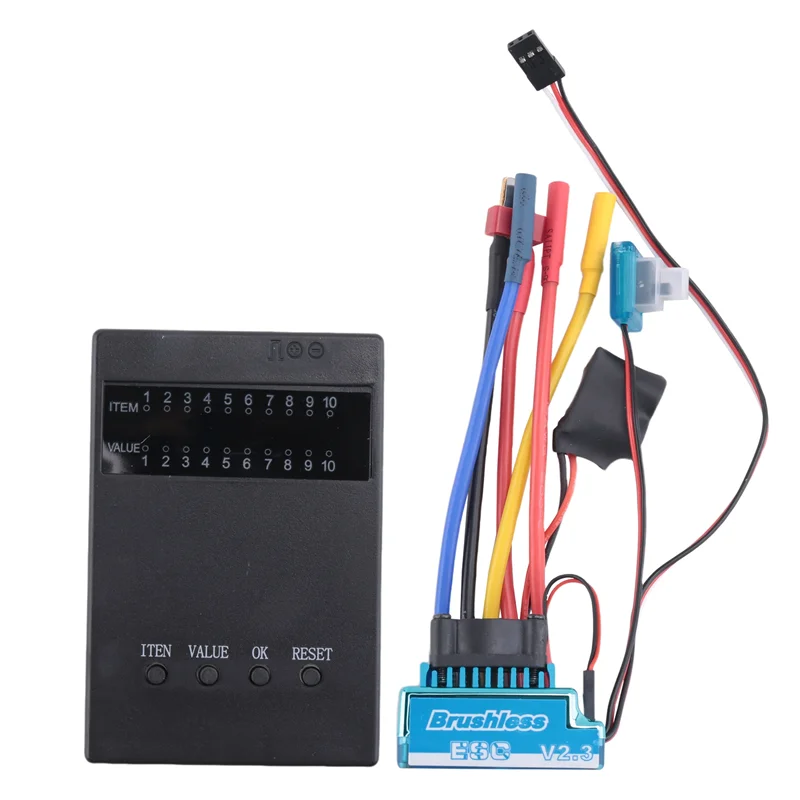 

Для 1/10 радиоуправляемого автомобиля, водонепроницаемый бесщеточный ESC + программная карта, варианты 45A/60A/80A/120A