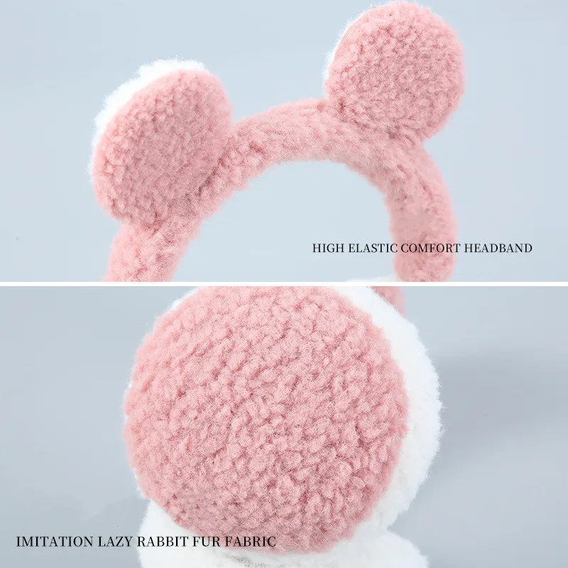 Winter Warm Plush Ear Warmer Korea Cute Kid Earmuffs Outdoor Cold Ear Cover For Women Soft Fleece Antifreeze Earflap Accessories