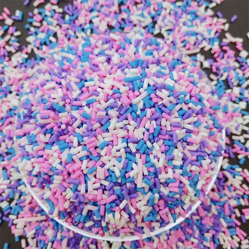 Mix świeca Sprinkles cukierki kukurydza glina polimerowa Sprinkles luzem dla DIY rzemiosło Tiny Foam Klei narzędzie do dekoracji ciast glina