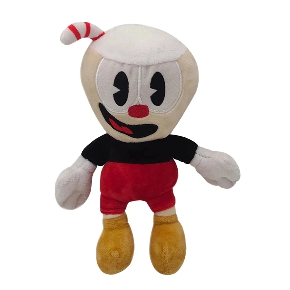 Kawaii Mugman Soft Peluche Stuffed Doll Toys Anime Game Cartoon Character Cuphead Plush For Kid Birthday Gifts