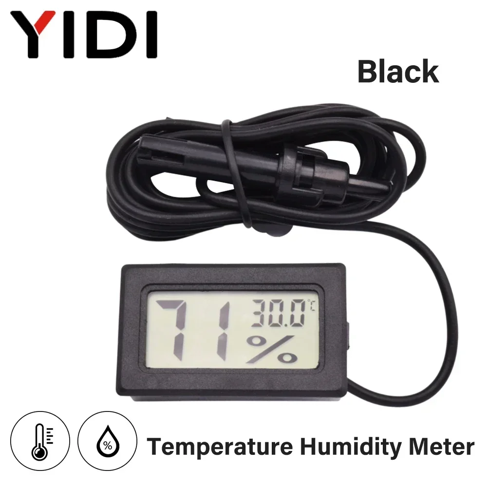 Mini Digital SquareThermo Hygrometer Thermometer Sonde Tester Indoor Temperatur Feuchtigkeit Meter Sensor Instrument Gauge Detektor