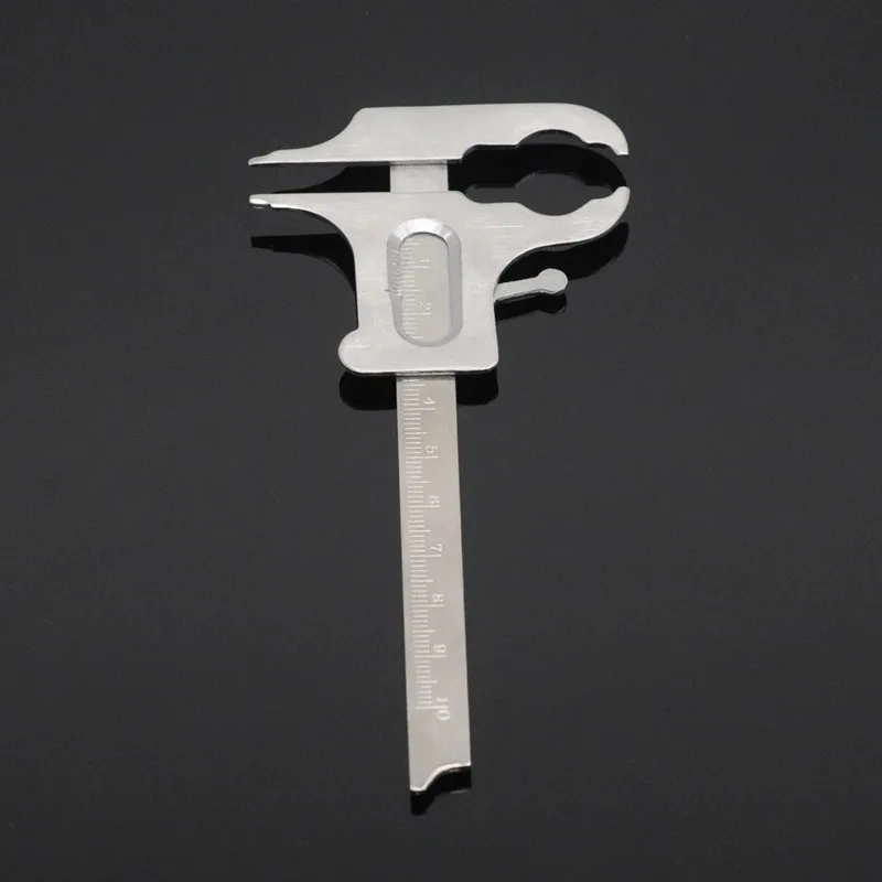 

1Pc Professional Stainless Steel Dental Vernier Caliper, 0.1mm Precision, 100mm Range, Ideal for Orthodontic Measurements