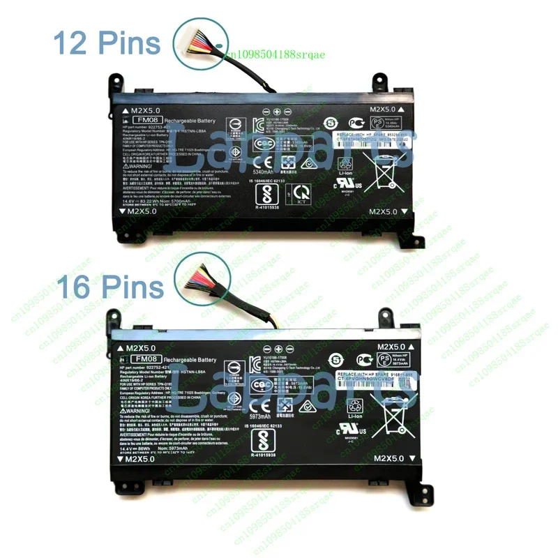

New Genuine FM08 Battery for HP Omen 17-an014ng HSTNN-LB8B 922752 -421 853294 -855"% Test"