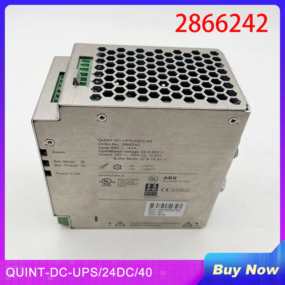 

For Phoenix Uninterruptible power supply QUINT-DC-UPS/24DC/40 2866242