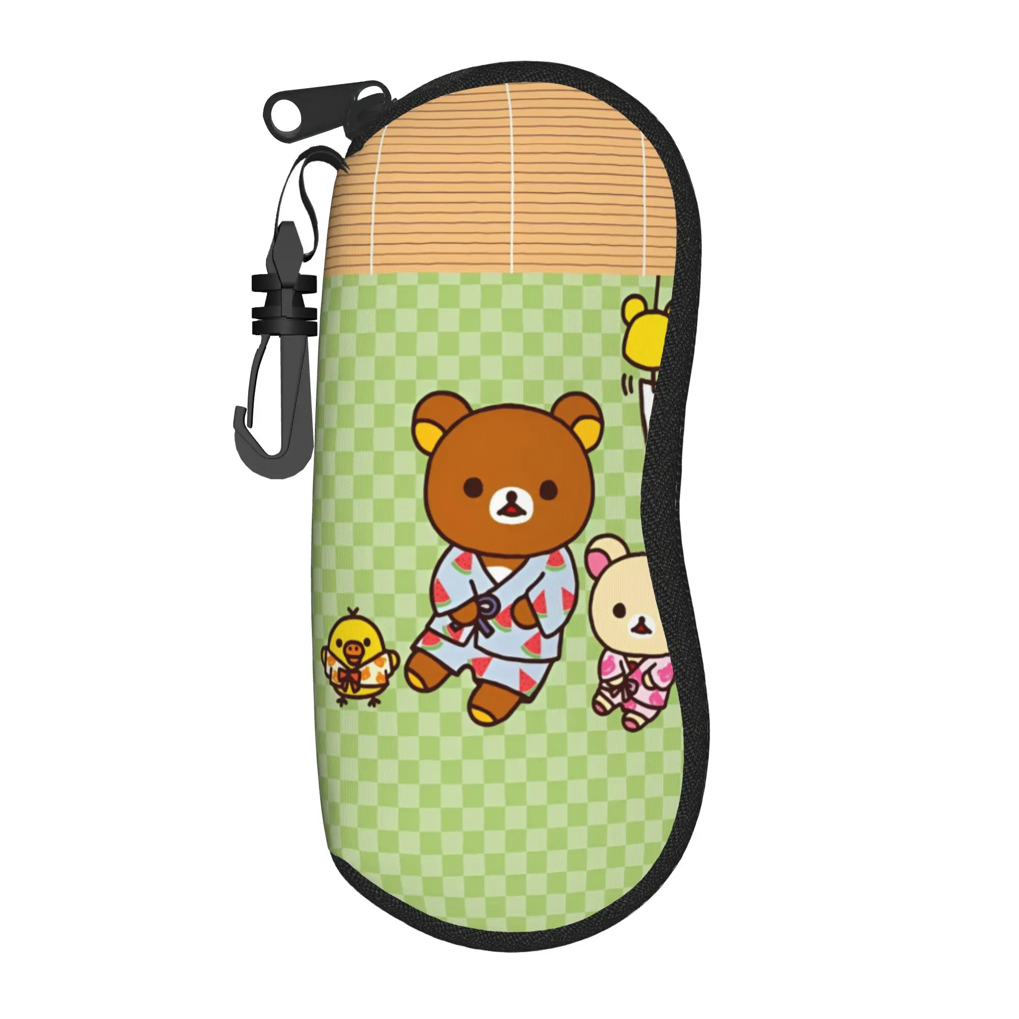 Rilakkuma  Glasses Case Men Women Portable Accessories  Eyeglasses Box Ins Eye Contacts Case