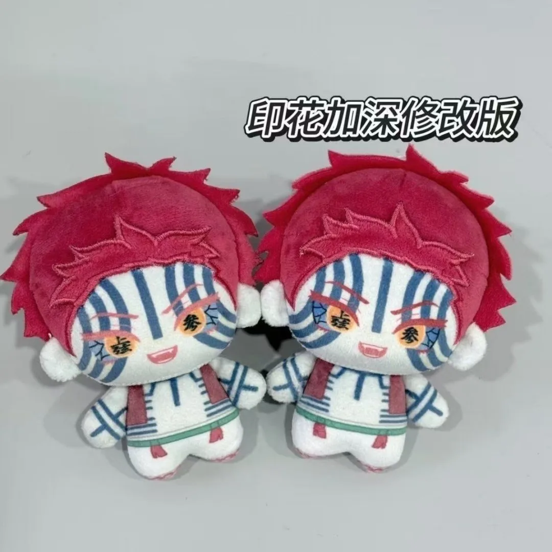 

1 Pcs Kimetsu no Yaiba Akaza Plush Doll 10cm Printed Hakuji Stuffed Toy Pendant Fan Collect Akaza Peripherals Toys Birthday Gift