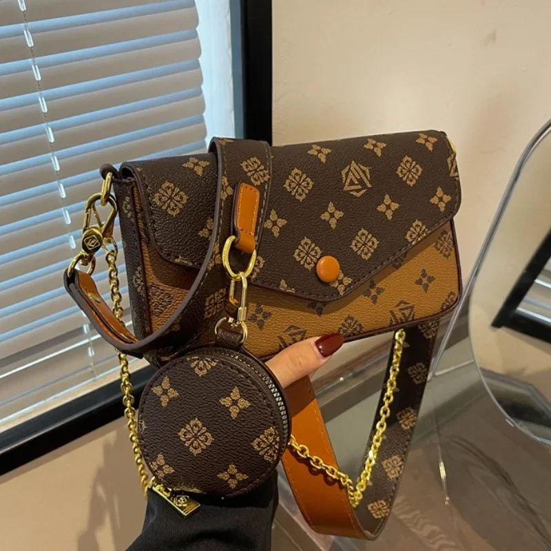 

2025 Vintage Jacquard Shoulder Bag - Adjustable Chain Mini Envelope Purse for Women, Luxury Crossbody Bag Day To Night