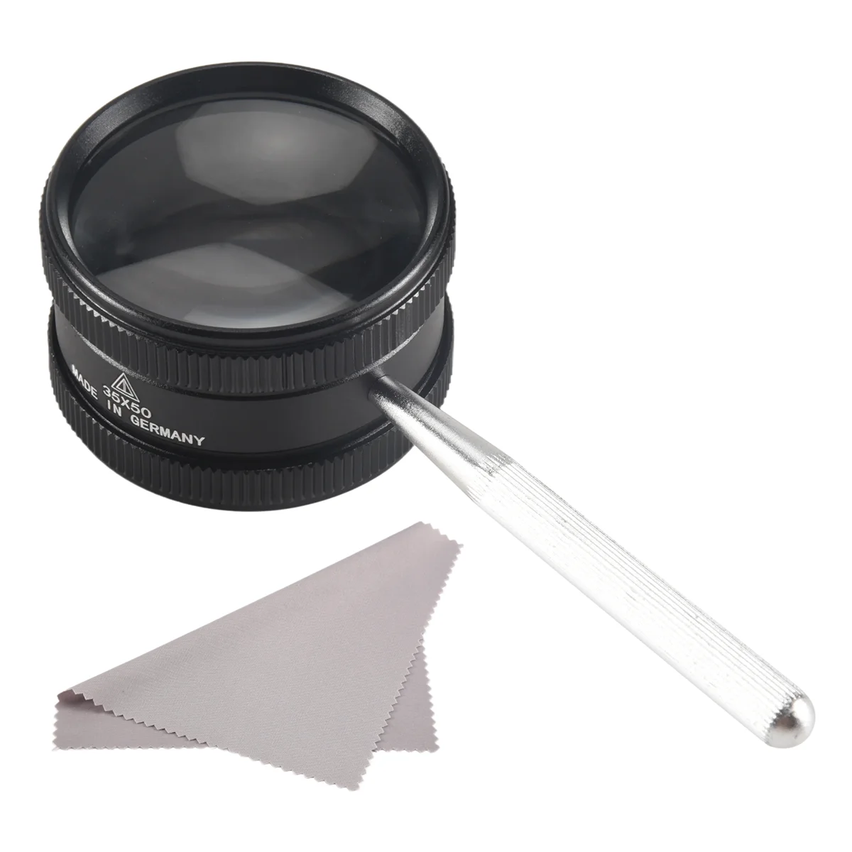 ABZV-35X Handheld Magnifier Metal High Clarity Reading Magnifying Glass Portable Loupe Jewelry Magnifier,For Seniors