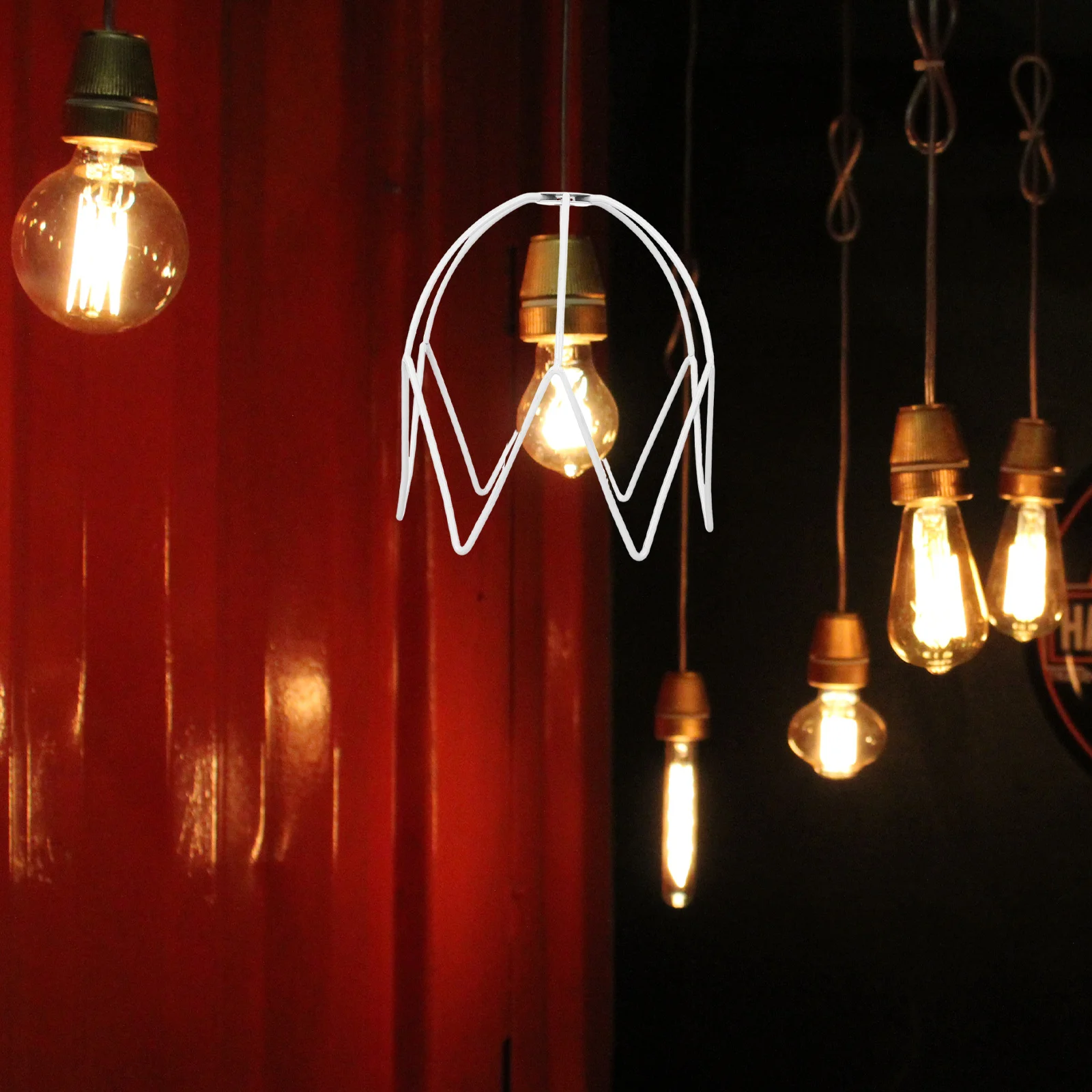 

French Vintage Metal Crystal Lamp Frame Elegant Chandelier Lighting DIY Artistic Structure Decorative Pendant Shade