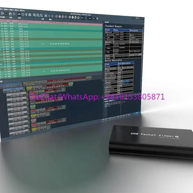 Portable USB protocol analyzer supports high-speed, full-speed, low-speed USB2.0 analyzer packet grabbing and sniffing