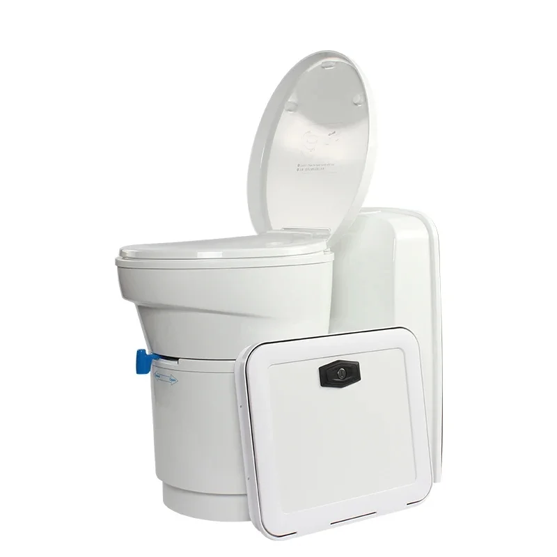 RV Toilet Campeing Caravan Portable Travel Cassette Toilet with 17.2L Sewage Tank for Motorhome Mobile Chair WC Toile