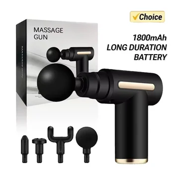 USB Mini Massage Gun Fascia Machine Muscle Relaxation Vibrating Gun Rod Massage Fitness Equipment Neck Grab Fascia Gun