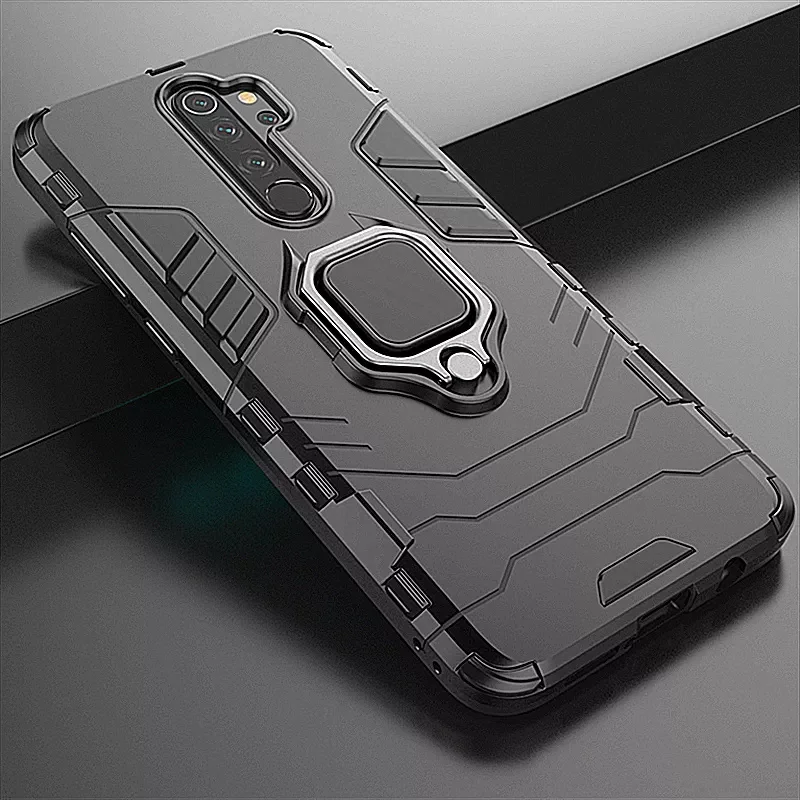 Shockproof Armor Case for Xiaomi Redmi 8 8A 9T 9A 9C Note 8T 9S 9 Pro Max Finger Ring Stand Phone Back Cover for Mi 9T Pro Shell