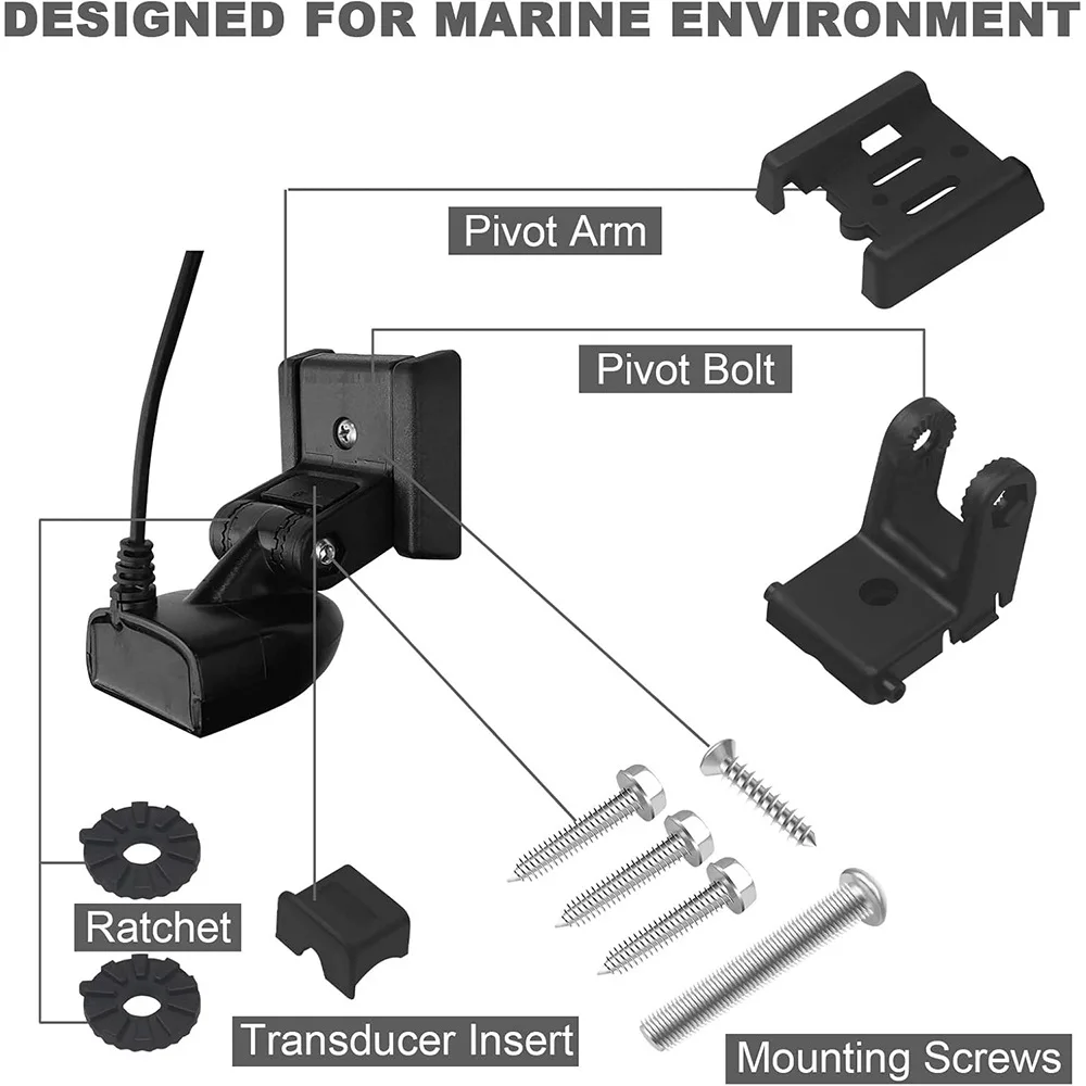 Fits Humminbird 740093-1 Transducer Mount MHX XNT Hdwe 7400931 Transom Mounting image 3