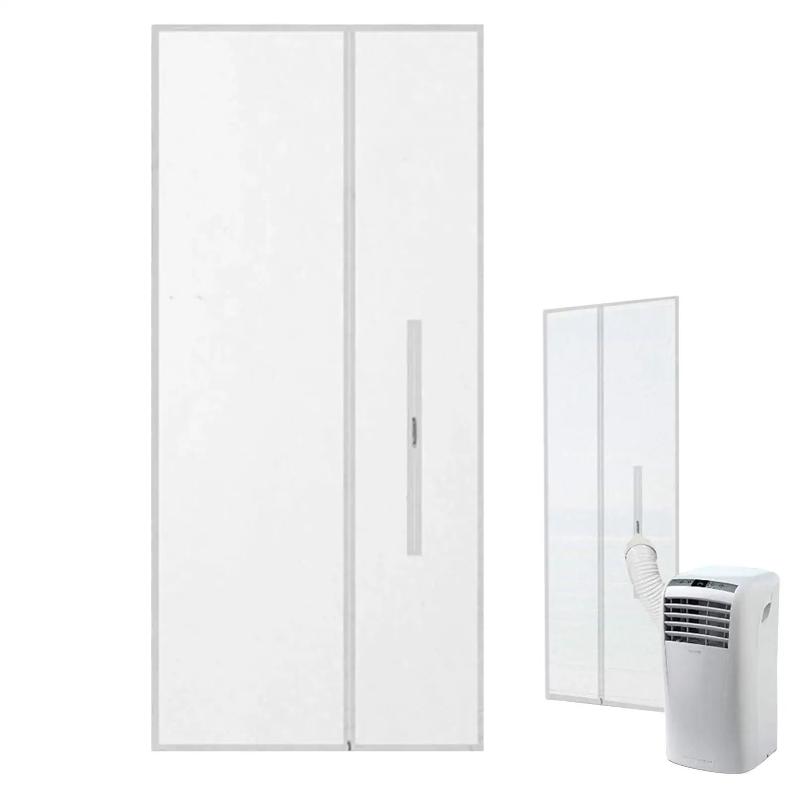 Window Kit For Portable Air Conditioner Sliding Door Ac Vent Kit Hose Support Adjustable Sealing For Kitchen Bedroom Room Rv