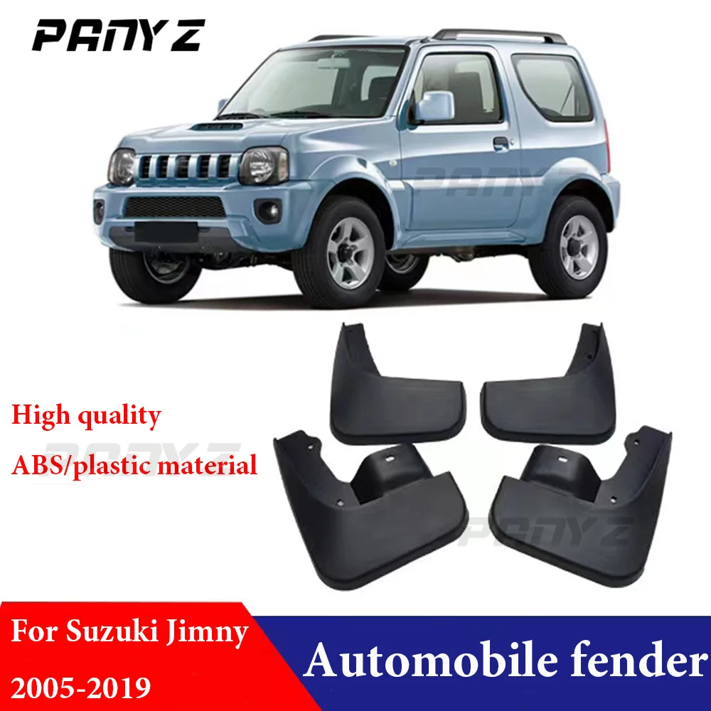 ABS Black Car Mudflaps For Suzuki Jimny 2005-2019 Mudguards Fender Mud Flap Guard Splash Guards Accessories Auto Front Rear