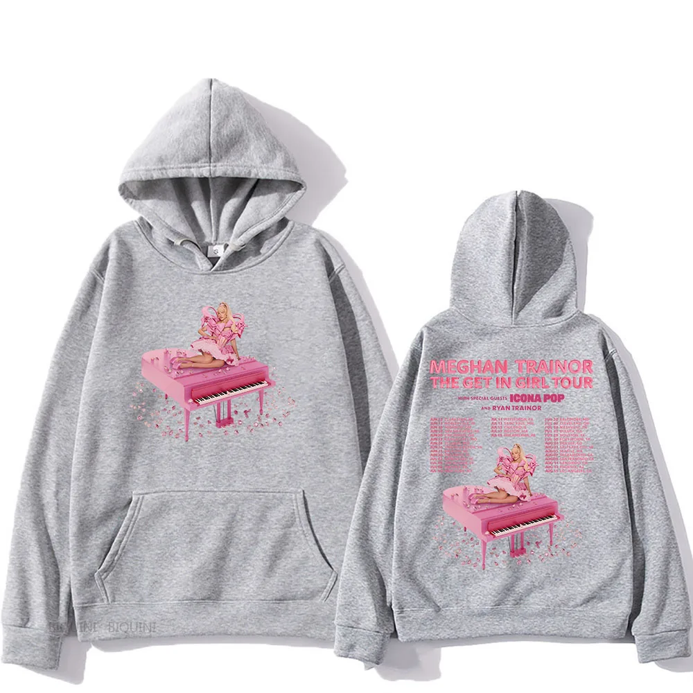 The Get in Girl Tour 2026 Hoodies Meghan Trainor Toy with Me Printing Sweatshirts Hooded Long Sleeve Male Pullovers Unisex Hoody