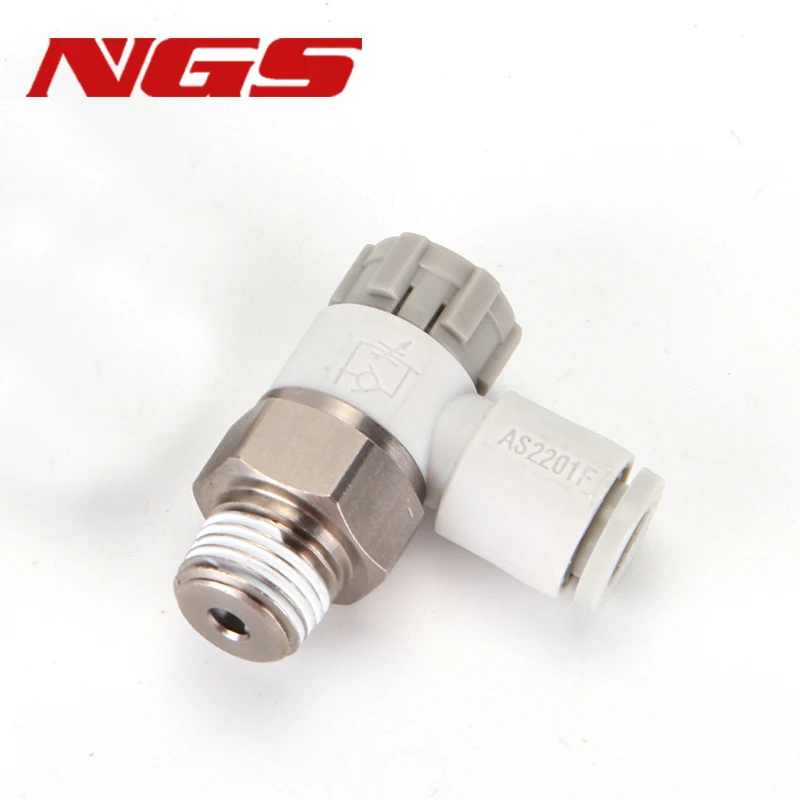 AS1201F/Y-AS2201F/AS3201F/AS4201F-M5/01/02/03/04-06SA08SA10SA12SA SMC Type Speed Controller Throttle valve Pneumatic Fitting