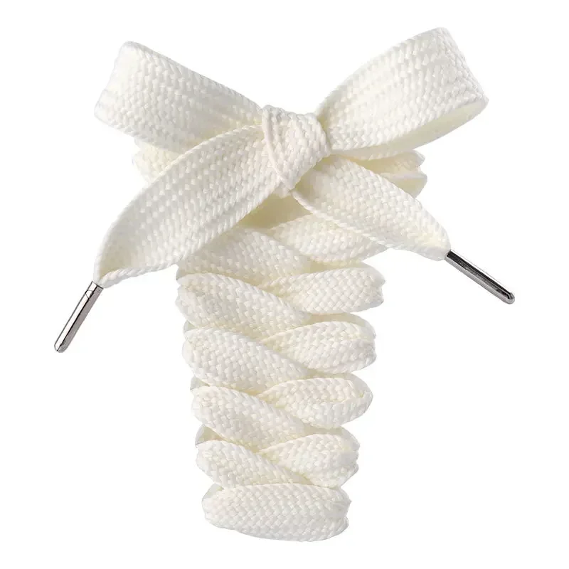 2CM Width Classic Shoelace Casual Teenis Shoe Laces Flat Shoelaces for Sneakers Length 130CM PVC/Metal Head Shoes Accessories image 3