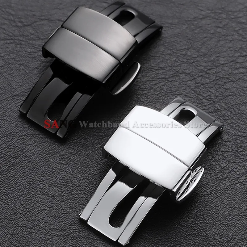 Folding Watch Clasps for Patek Philippe 5164A 5167A 5168A Aquanaut Series Watch Buckle Folding Stainless Steel18mm Watch Button image 4