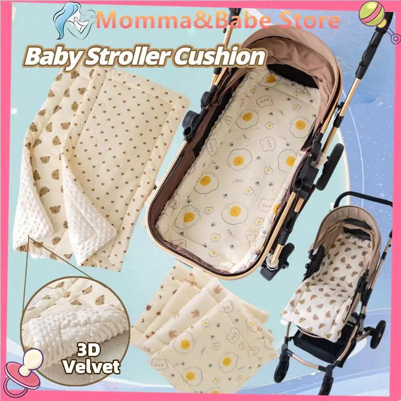 Kinderwagen-Sitzkissen Vier Jahreszeiten Universell Atmungsaktive Kinderwagen-Matte Reine Baumwolle Baby-Matratze – Detail 3