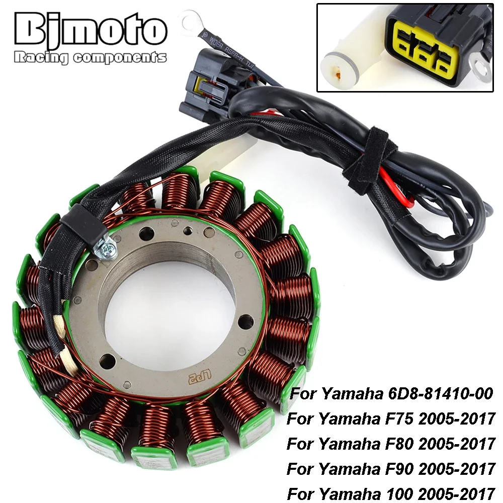 

Motorcycle Magneto Stator Coil For Yamaha F75 F80 F90 100 2005 2006 2007 2008 2009 2010 2011 2012 2013 2014 2015 2016 2017