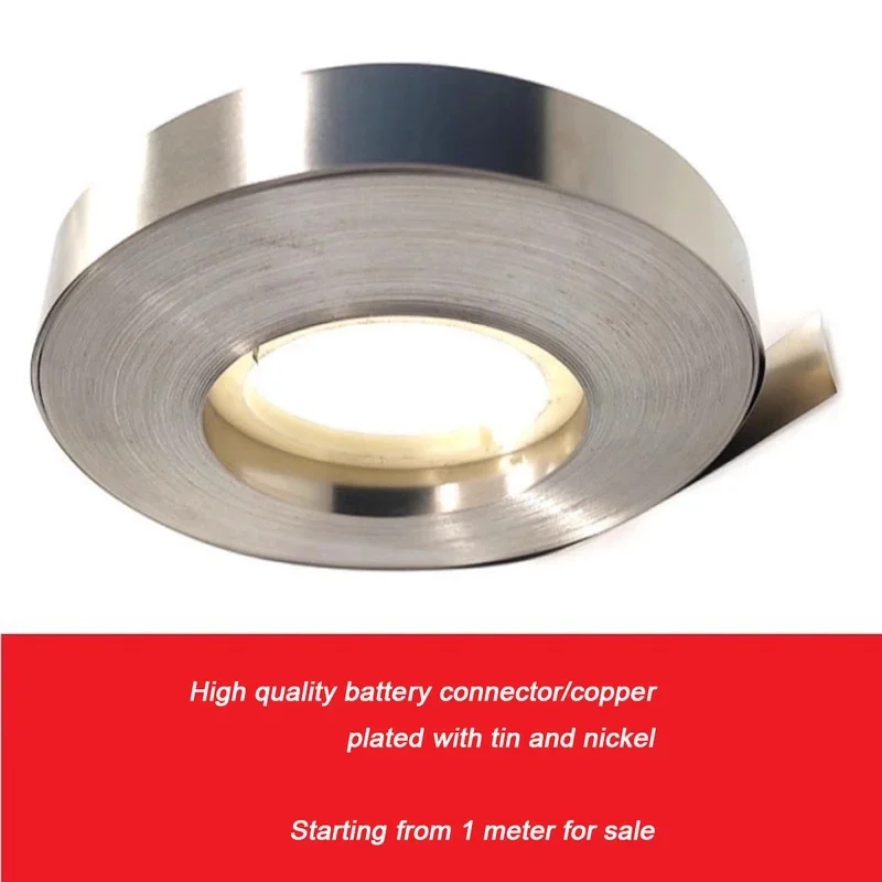 Tin Nickel Gold Silver Plated Copper Strip 0.1-2mm Thick Nickel Plated Custom Cut Length