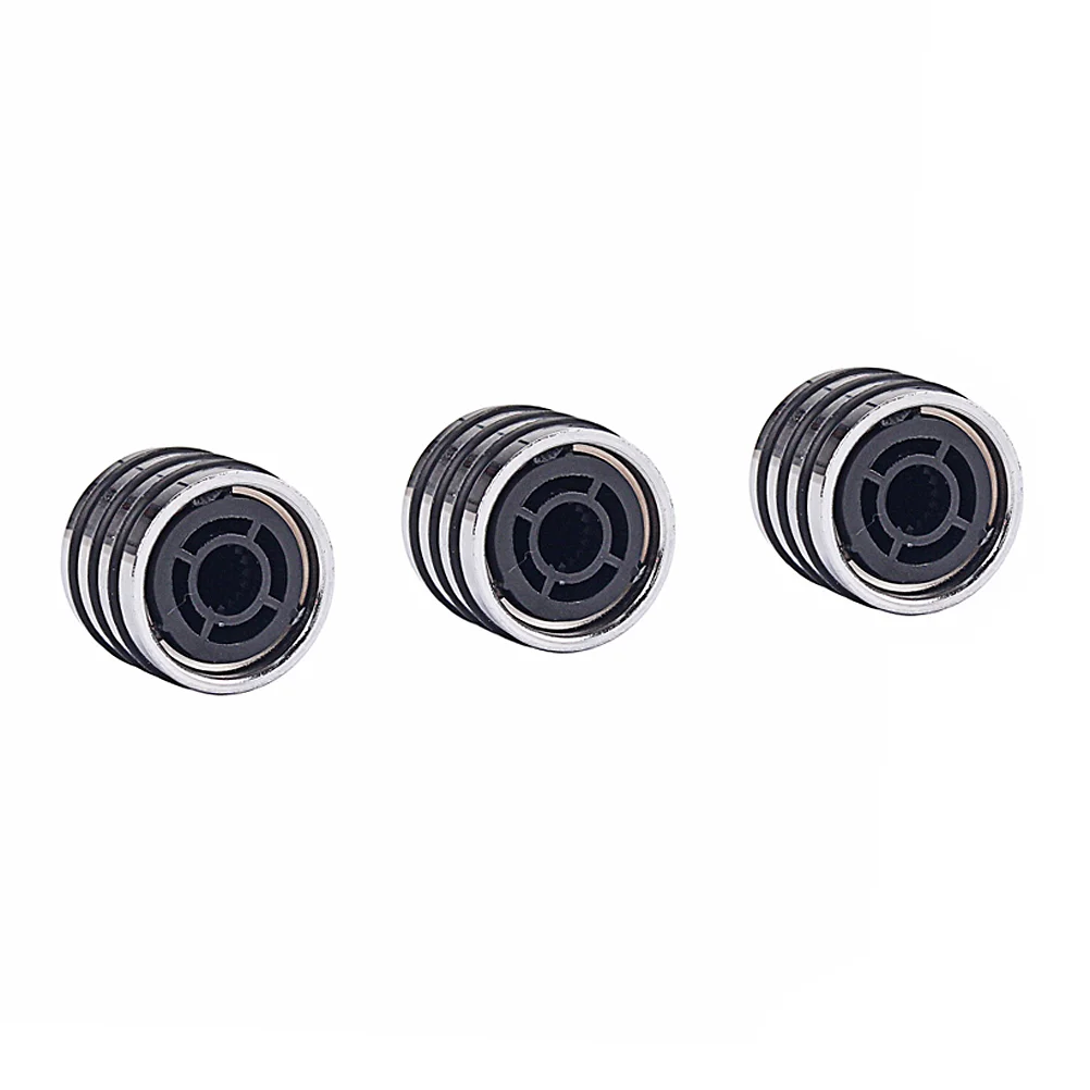 

3 Pcs Bass Guitar Accessories Parts Volume Control Knob Tone Knobs Cap for Silver