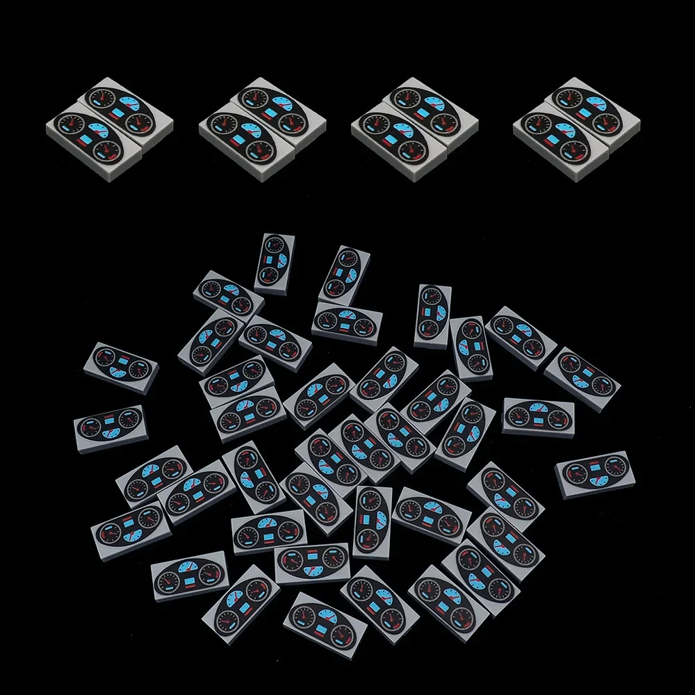 MOC 10PCS Machine Instrument 3069 Pattern Printed Building Block Car Dashboard Compatible Accessorie Toy Children Birthday Gift