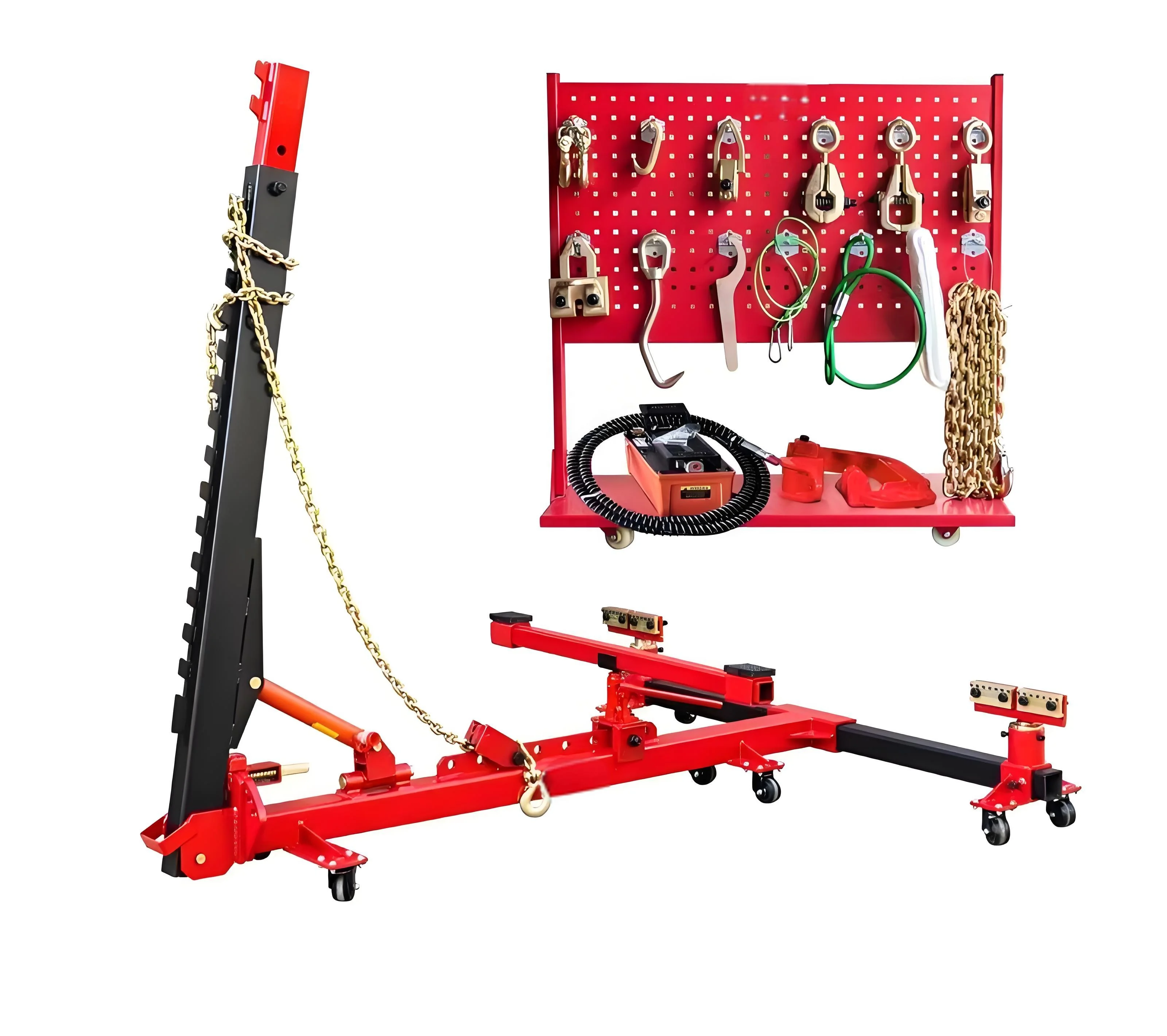  Portable Auto Body Frame Repair Equipment Simple Vehicle Beam Straightener Car Bench Collision Puller Straightening
