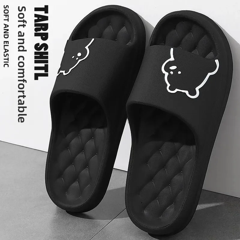 

Slip-On Indoor Slippers Thi Bot EVA Anti-Slip Odor-Resistant Summer Home Wear for Men And Women Bathing ower Slippers