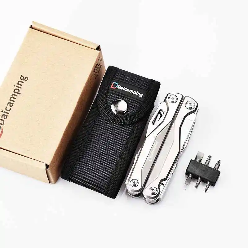 

Daicamping DL7 Titanium Alloy Handle Outdoors Multi-tools Clamp Folding Knife EDC Combination Multi Tools Pliers Knives