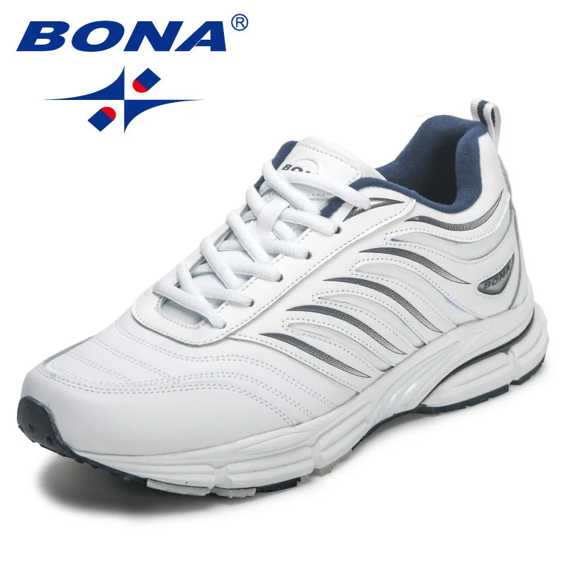 BONA New Arrival Classics Style Men  Lace Up Sport Shoes Men Outdoor Jogging Walking Athletic Shoes Male Fo  Running Shoesr  Ret