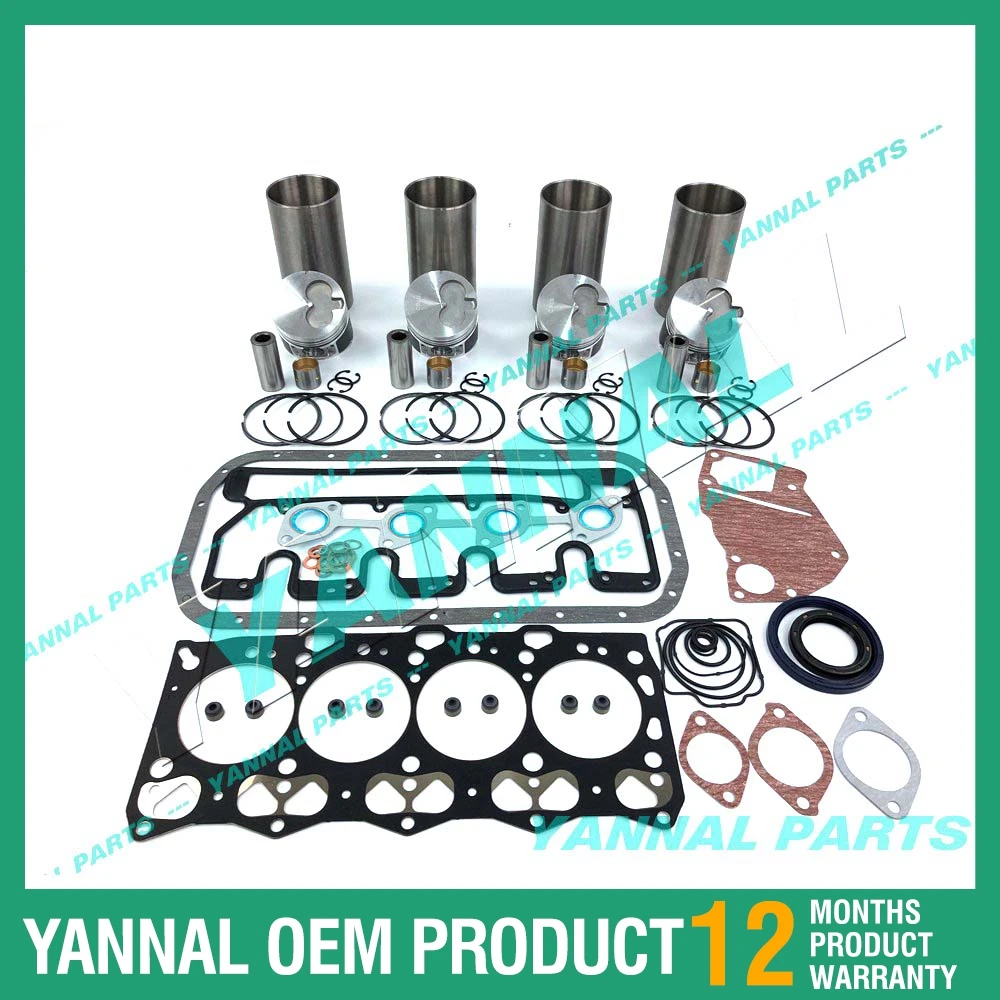 4LE1 ENGINE REBUILD KIT FOR HITAICHI EX55 AND KOBEICO SK75 SR75 EXCAVATOR