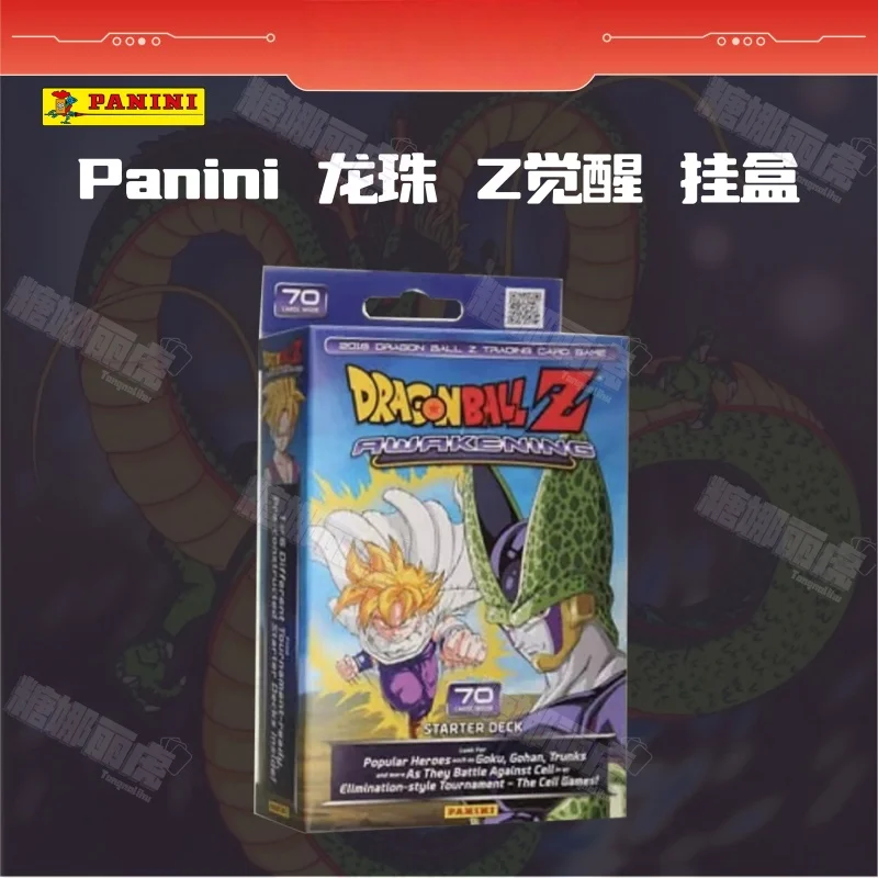 

Genuine Panini Dragon Ball Z Awakening Authentic Trading Card Starter Deck 70 Cards Blind Hanger Box For Game Collectors
