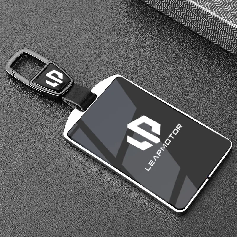 Image of Auto-Schlüsselhülle aus Zinklegierung und TPU mit NFC-Kartenfach und Kette für Leapmotor C16 C11 C10 C01 B10 T03 S01 – Autozubehör und Styling