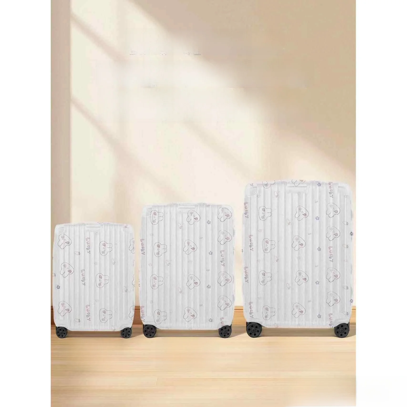 

Travel Dust Cover Full Wrap Non-Woven Fabric Protective Suitcase Cover Disposable Bag for 20 Inch 24 Inch 26 Inch Suitcase