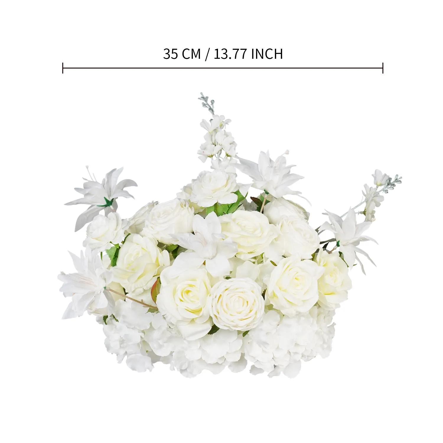 35cm Artificial Flowers Rose Ball Silk Fake Flower Floral Bouquet Wedding Party Birthday Centerpiece Table Arrangements Decor