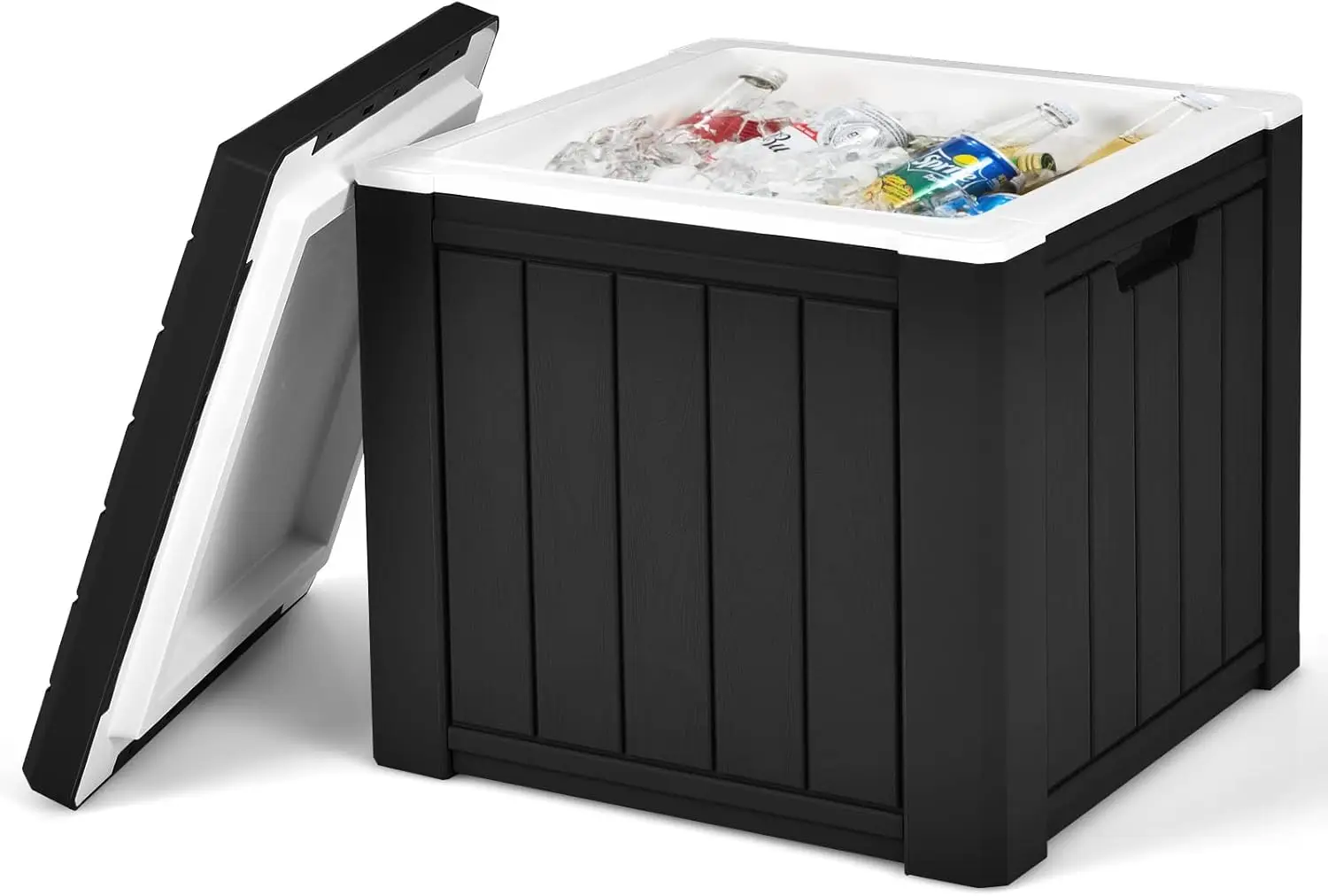 10 Gallon 4 - in - 1 Portable Ice Cooler, Multifunctional for Camping, Fishing, Picnic, Black