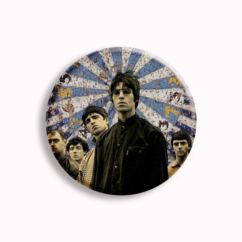 Oasis Band Soft Button Pin Hot Music Poster Album Aesthetic Brooch Badge Bag Decor Accessories Fans Collect Gifts