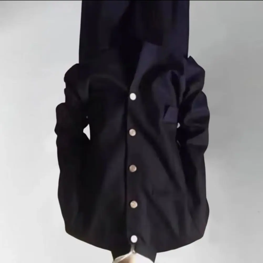 

2026 Stand-up Collar Men Suit Coat Solid Color Korean Style Single-Breasted Formal Jacket With Flap Pockets Men Dress Coat